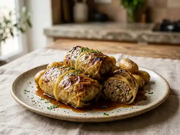 Chou farci fondant à l'auvergnate - Photo de présentation