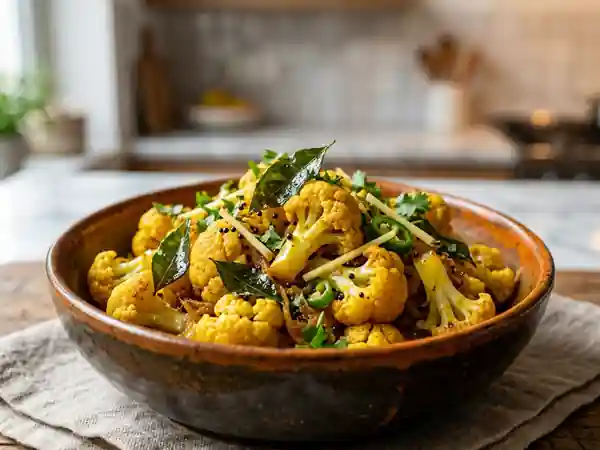 Gobhi Tadkedaar : Chou-fleur craquant au gingembre - Photo de présentation