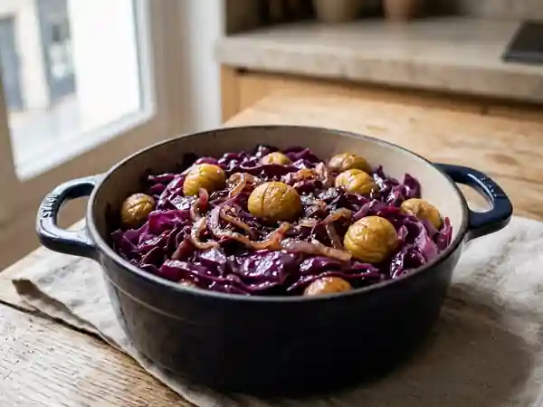 Chou rouge mijoté aux marrons fondants - Photo de présentation