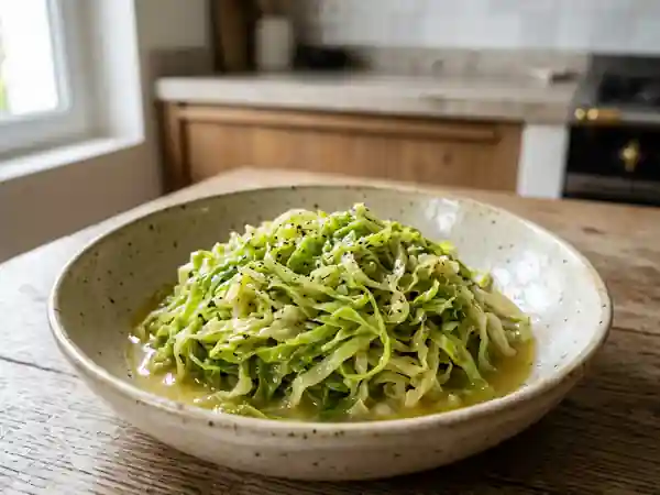Chou vert fondant au beurre onctueux - Photo de présentation