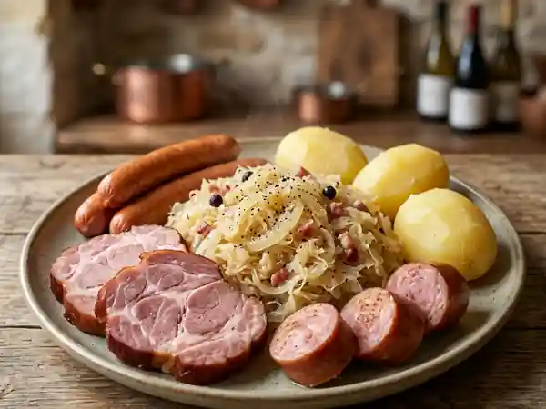 Choucroute Garnie Fondante aux Viandes Fumées - Photo de présentation