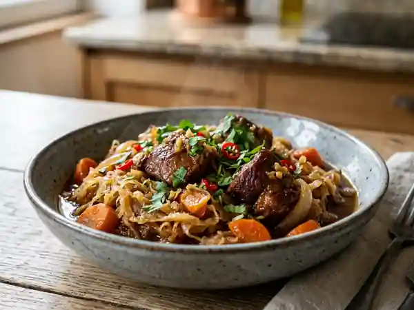 Choucroute de porc fondante au gingembre - Photo de présentation