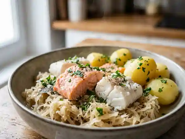 Choucroute de la mer fondante au Riesling - Photo de présentation