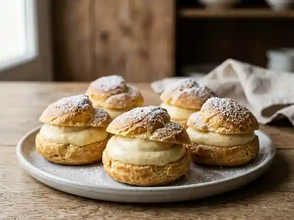 Choux à la crème vanille gourmands et légers - Photo de présentation