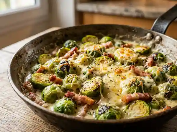 Choux de Bruxelles gratinés au Beaufort - Photo de présentation