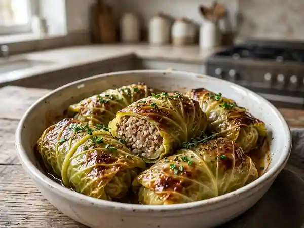 Choux farcis fondants au cœur charnu - Photo de présentation