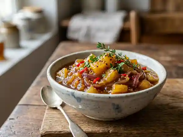 Chutney d'ananas au miel : fondant et pimenté - Photo de présentation