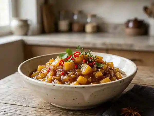 Chutney de coings fondant au gingembre - Photo de présentation