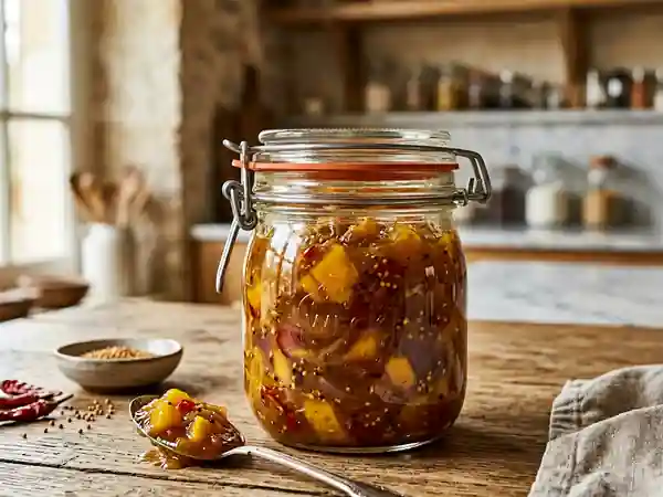 Chutney de mangue maison : recette facile et savoureuse - Photo de présentation