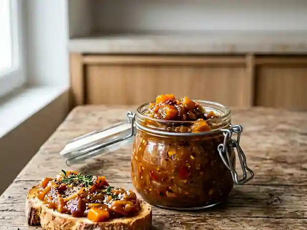 Chutney de potiron onctueux et acidulé - Photo de présentation