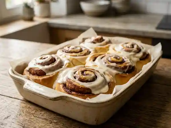 Cinnamon Rolls moelleux à la cannelle : recette facile pour un goûter gourmand - Photo de présentation