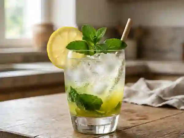 Citronnade givrée à la menthe froissée - Photo de présentation