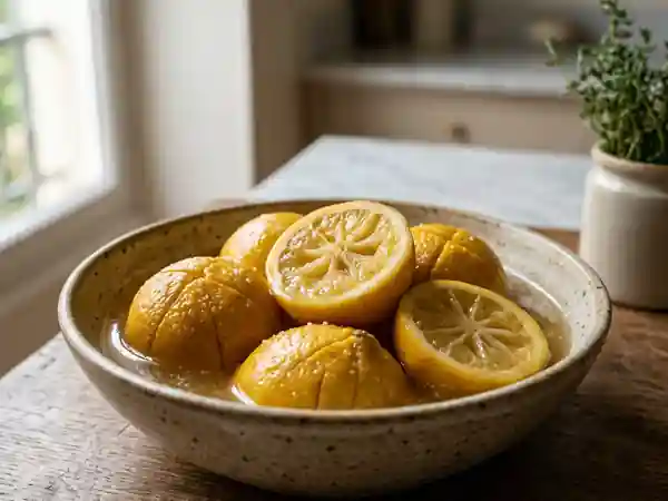 Citrons confits fondants et acidulés - Photo de présentation