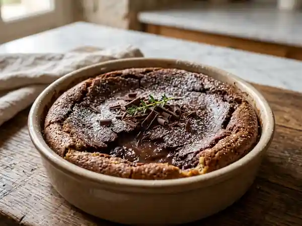 Clafoutis au chocolat fondant : dessert gourmand et facile - Photo de présentation