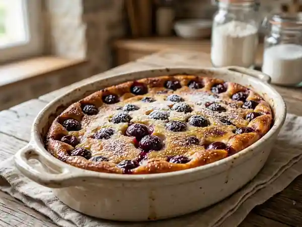 Clafoutis aux cerises façon corrézienne : dessert traditionnel et gourmand - Photo de présentation