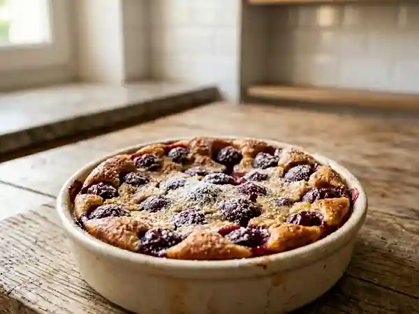 Clafoutis fondant aux cerises - Photo de présentation