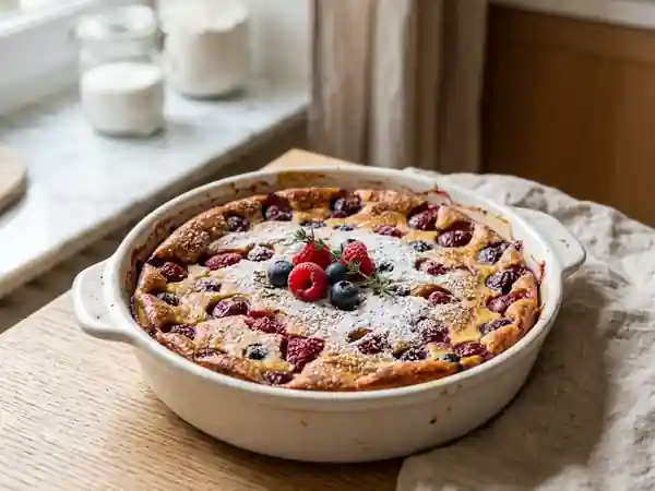 Clafoutis aux fruits rouges : dessert gourmand et facile - Photo de présentation