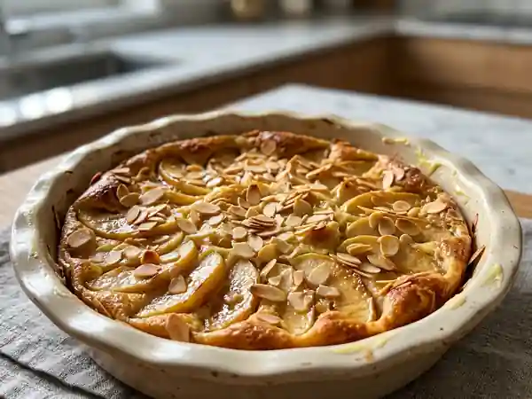 Clafoutis Fondant Pommes, Amandes & Calvados - Photo de présentation