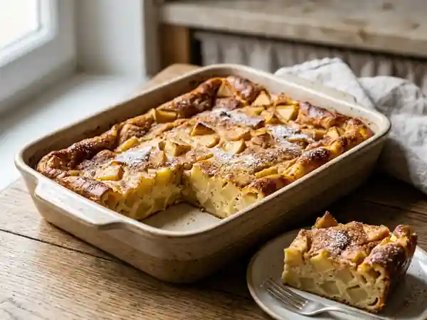 Clafoutis aux pommes et cannelle rapide : dessert facile et gourmand - Photo de présentation