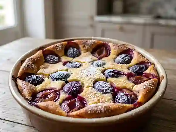 Clafoutis aux quetsches acidulé - Photo de présentation