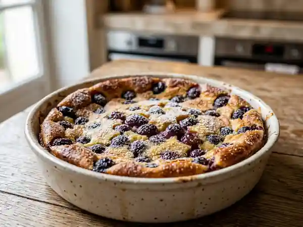 Clafoutis fondant au raisin muscat - Photo de présentation