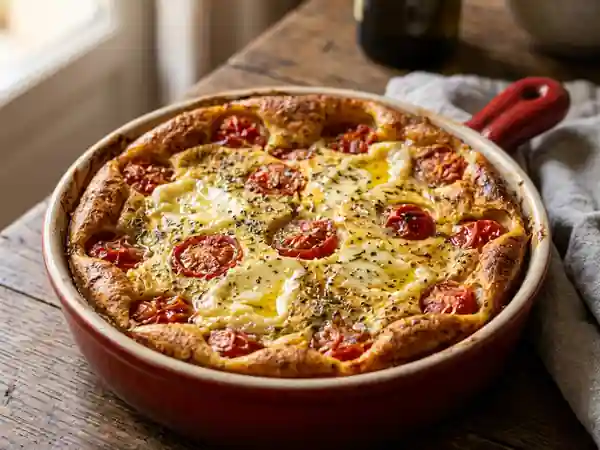 Clafoutis fondant Tomates et Saint-Marcellin - Photo de présentation