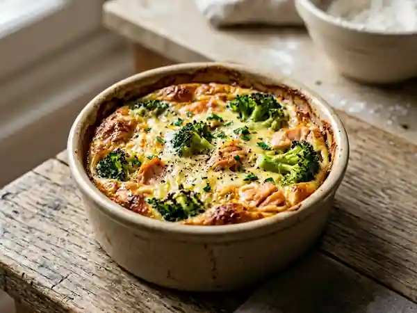 Clafoutis Savoureux aux Brocolis et Truite Fraîche - Photo de présentation