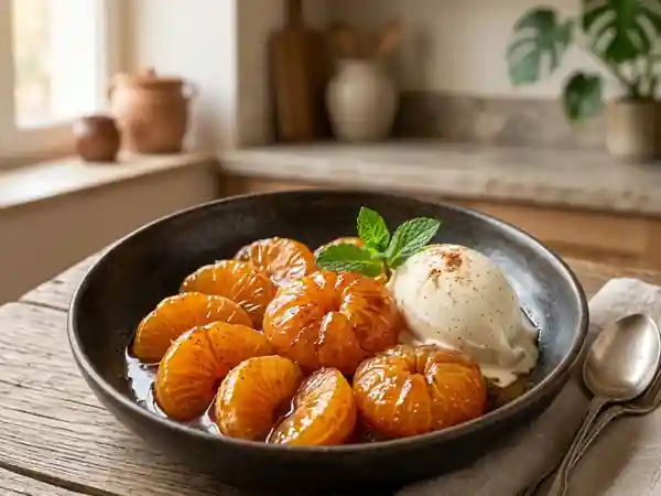 Clémentines Flambées au Rhum : Dessert Facile et Raffiné - Photo de présentation