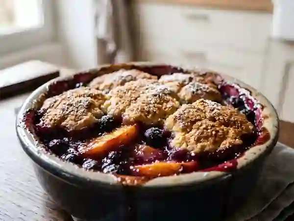 Cobbler Pêches et Myrtilles - Photo de présentation