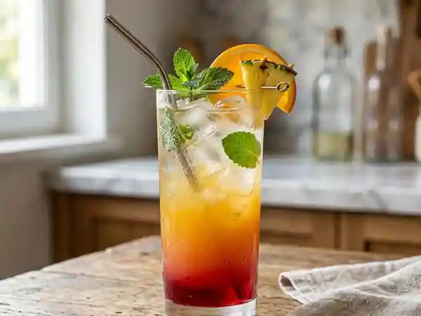 Cocktail Frais Multi-fruits Sans Alcool : Recette Facile et Rafraîchissante - Photo de présentation