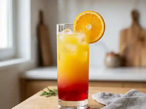 Cocktail Orange Grenadine Givré et Fruité - Photo de présentation