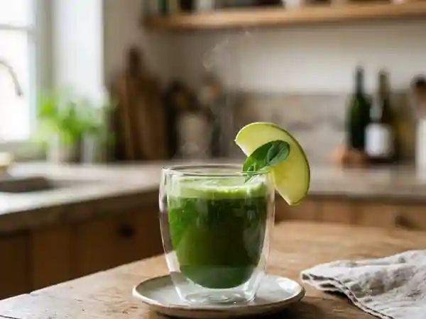 Cocktail Green Chaud Détox Énergisant - Photo de présentation