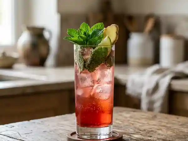 Lézard qui Hurle : Cocktail Rhum et Gingembre - Photo de présentation