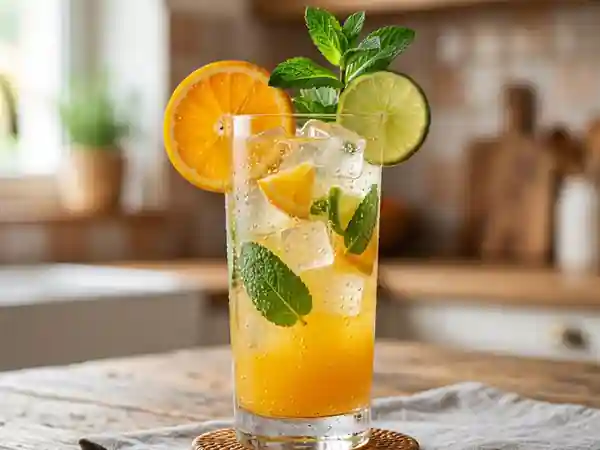 Cocktail Frais aux Trois Agrumes et Menthe - Photo de présentation