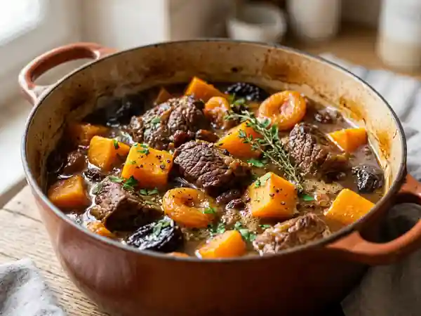 Bœuf mijoté au potiron et fruits séchés - Photo de présentation