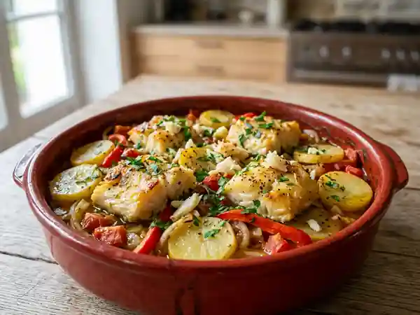 Cocotte de morue fondante à la portugaise - Photo de présentation
