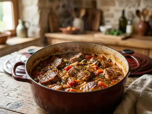 Cocotte de porc fondante à la provençale - Photo de présentation