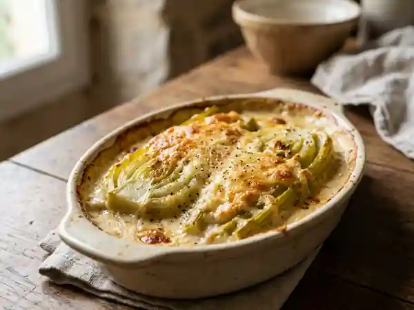 Cœurs de céleri gratinés et béchamel soyeuse - Photo de présentation