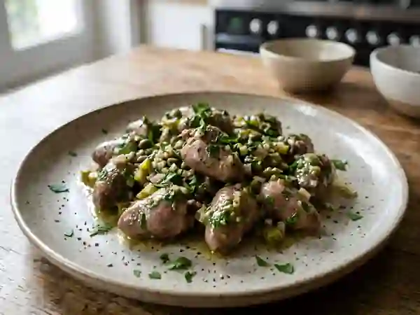 Cœurs de volaille, ravigote - Photo de présentation