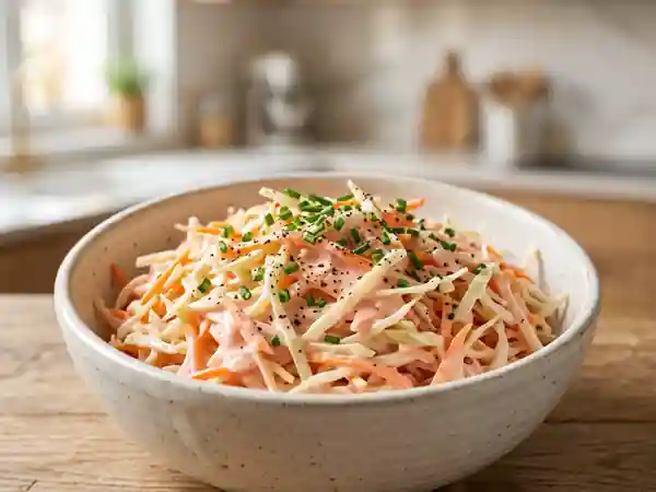 Coleslaw crémeux et croquant au ketchup - Photo de présentation