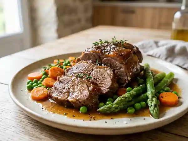 Collet d'agneau fondant et primeurs - Photo de présentation