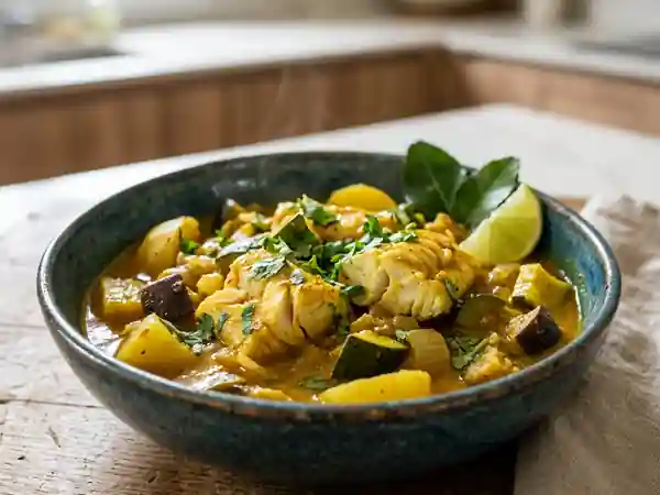 Colombo de poisson créole savoureux - Photo de présentation