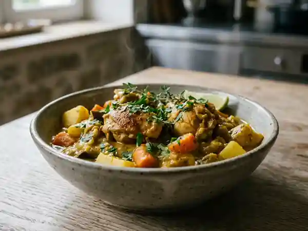 Colombo de poulet onctueux au lait de coco - Photo de présentation