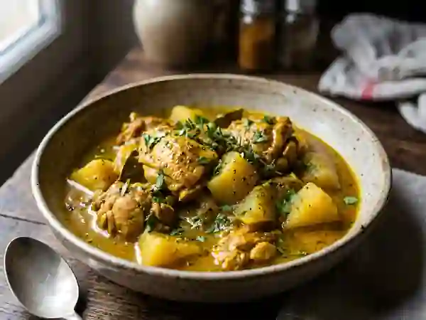 Colombo de poulet onctueux aux christophines - Photo de présentation