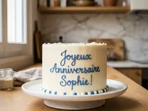 Écriture soyeuse à la crème au beurre - Photo de présentation