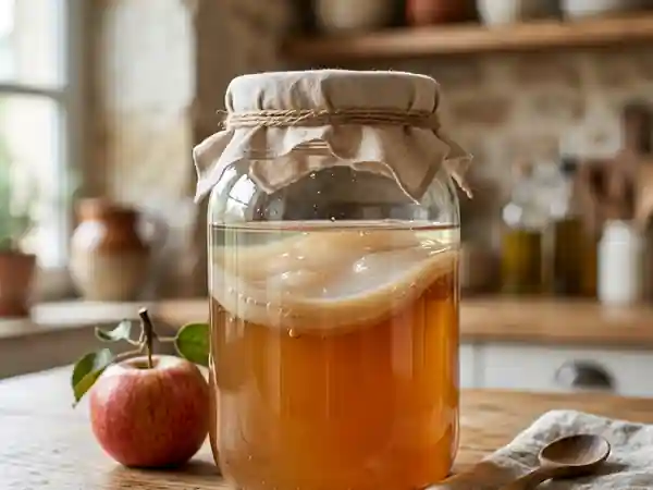 Comment Préparer une Mère de Vinaigre Maison Facilement - Photo de présentation