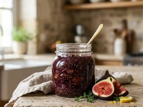 Compote de figues fondantes au citron - Photo de présentation