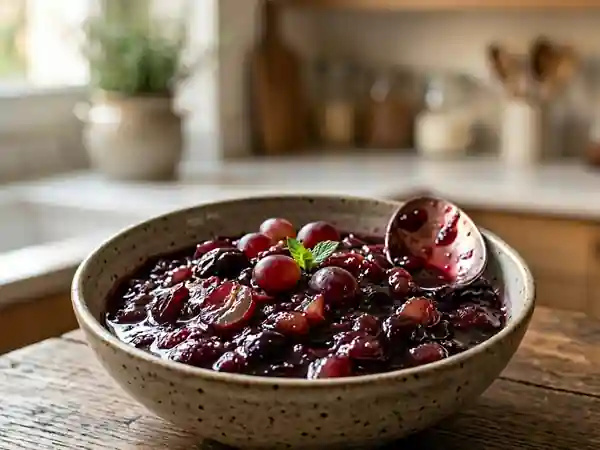 Compote de raisins maison facile et rapide - Photo de présentation