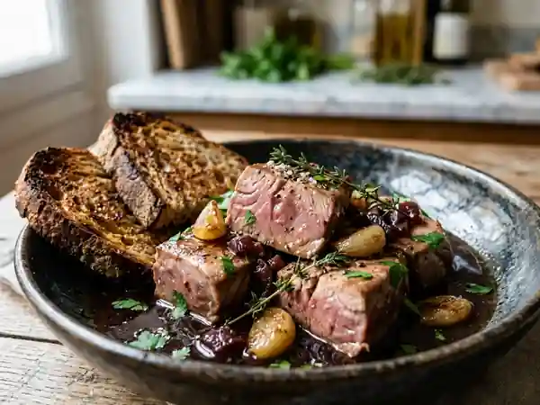 Thon confit à l'ail et au vin rouge - Photo de présentation