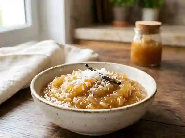 Confiture de coco onctueuse à la vanille - Photo de présentation